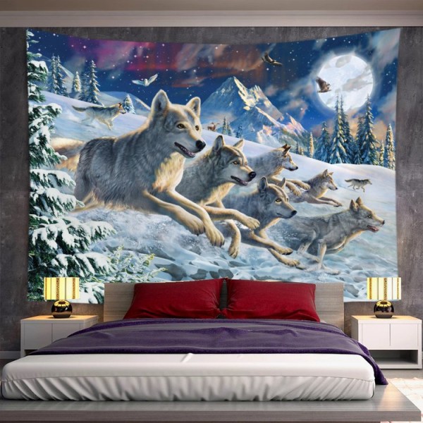Wolf - Printed Tapestry