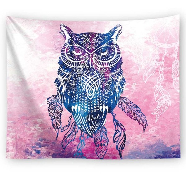 Dreamcatcher Owl - Printed Tapestry