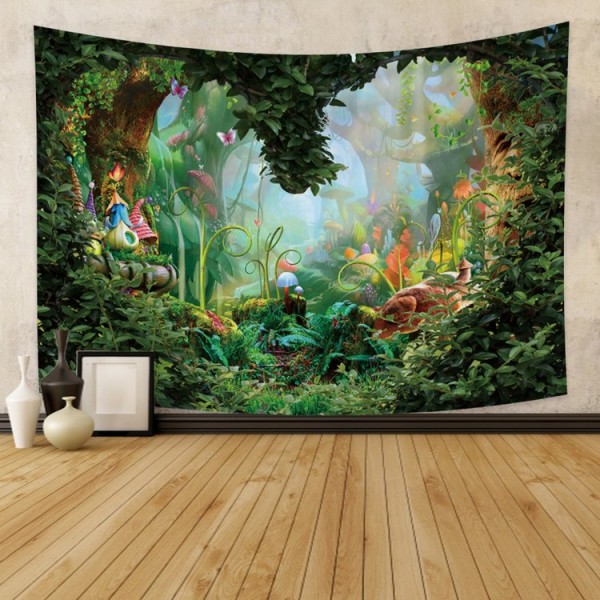 Love heart wonderland - Printed Tapestry