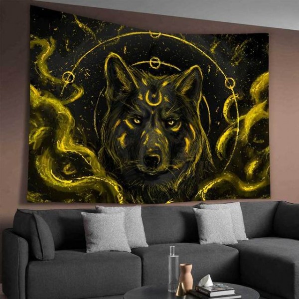 Wolf - Printed Tapestry