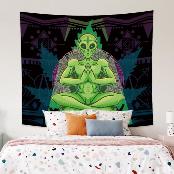 Weed Alien - Printed Tapestry