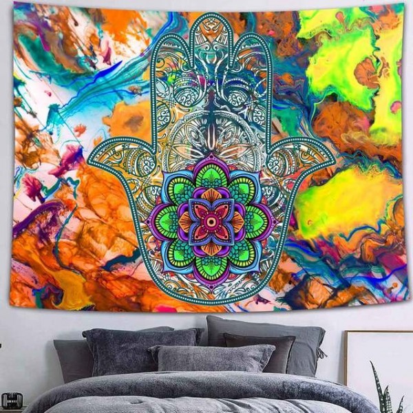 Hamsa Hand - Printed Tapestry