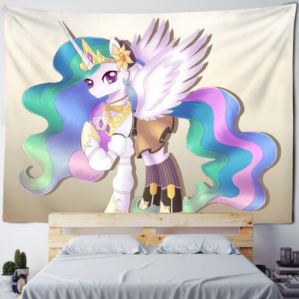 Cartoon Unicorn - Printed Tapestry