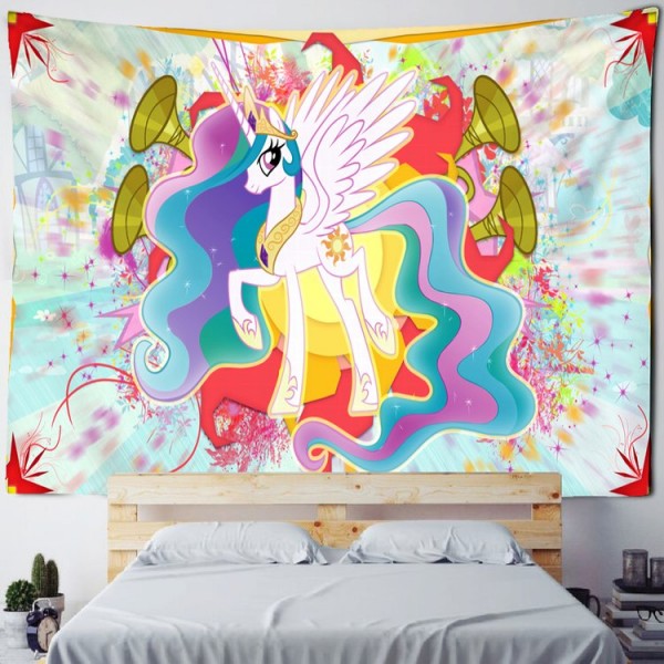 Cartoon Unicorn - Printed Tapestry