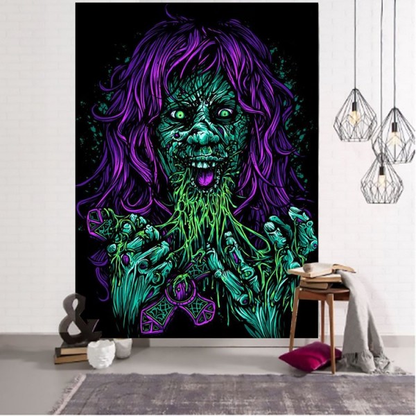 Zombie witch - Printed Tapestry