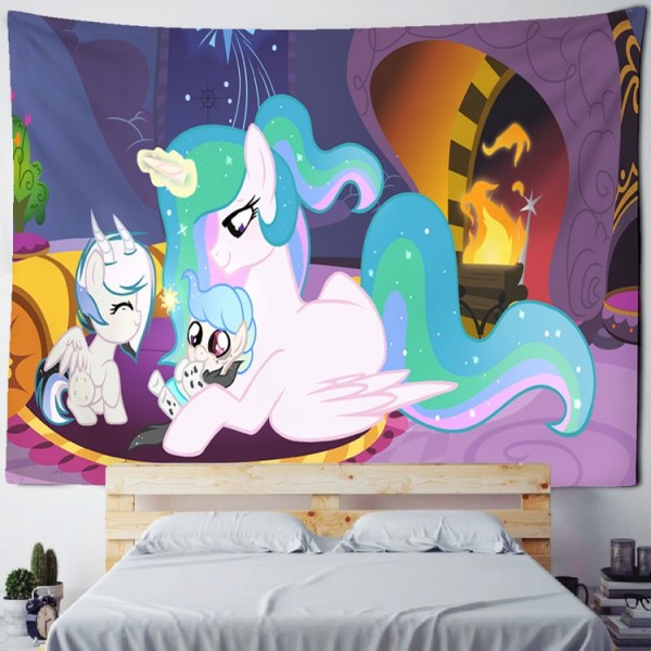 Cartoon Unicorn - Printed Tapestry