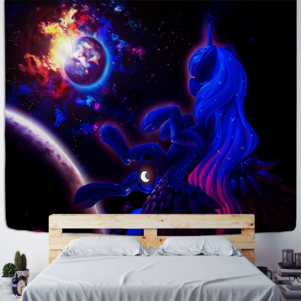 Cartoon Unicorn - Printed Tapestry
