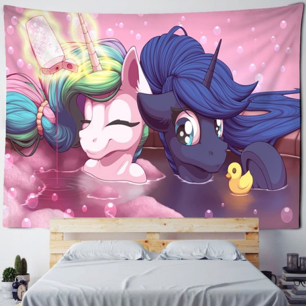 Cartoon Unicorn - Printed Tapestry