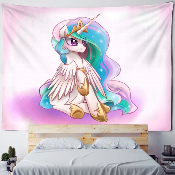 Cartoon Unicorn - Printed Tapestry