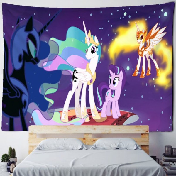 Cartoon Unicorn - Printed Tapestry