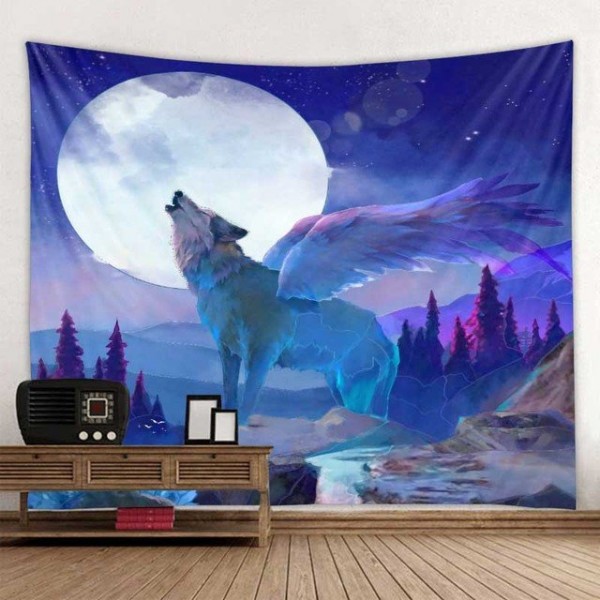 Wolf - Printed Tapestry