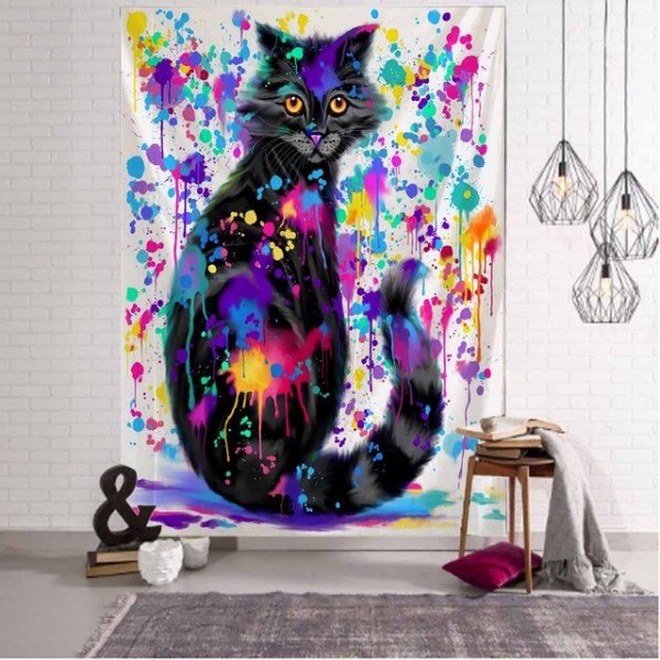Cat - Printed Tapestry