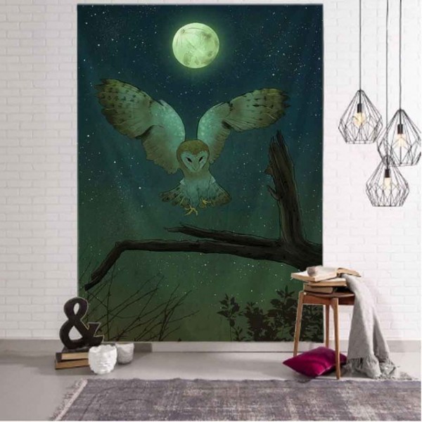 Owl - Printed Tapestry