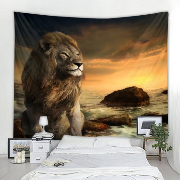 Lion - Printed Tapestry