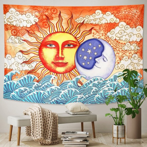 Moon&Sun  - Printed Tapestry