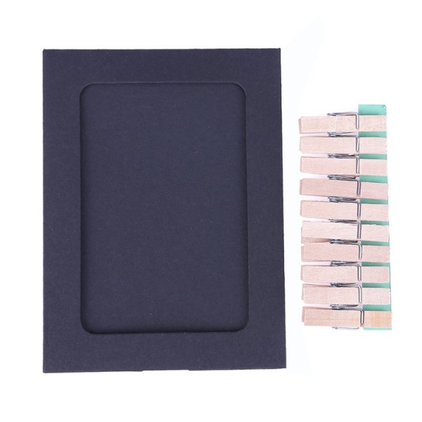 10pcs Paper Frames with Clips Rope Combination