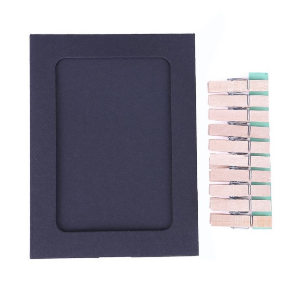 10pcs Paper Frames with Clips Rope Combination