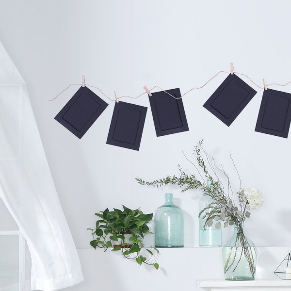 10pcs Paper Frames with Clips Rope Combination
