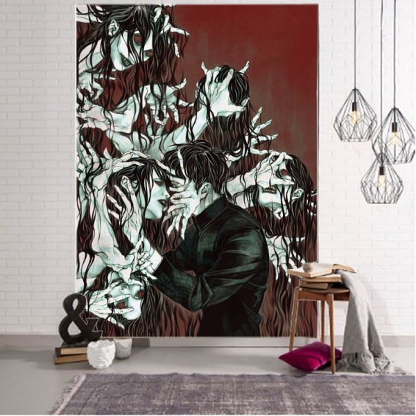 Ghost couple - Printed Tapestry