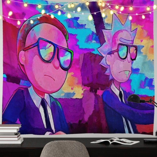 Cartoon Rick  - Printed Tapestry