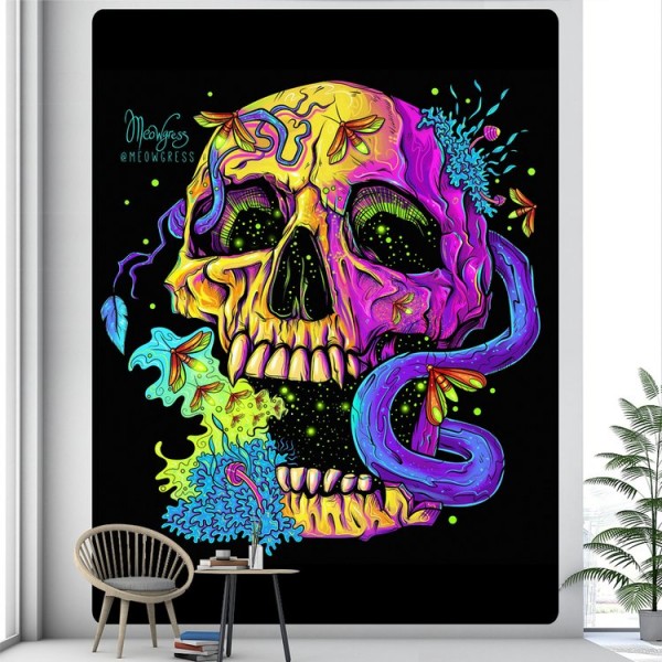 Skull - Printed Tapestry