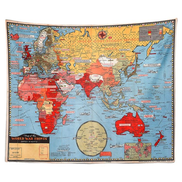 Map - Printed Tapestry
