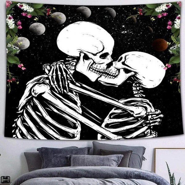 Gothic Skull - Printed Tapestry