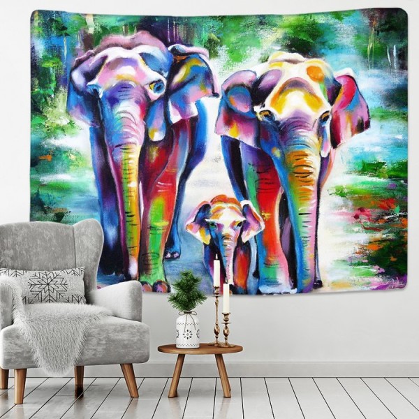 Elephant - Printed Tapestry