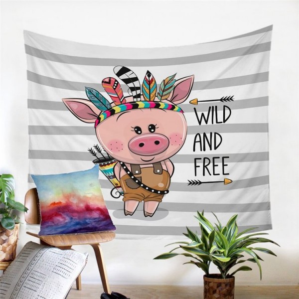 Pig - Printed Tapestry