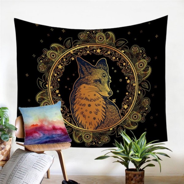 Golden Fox - Printed Tapestry