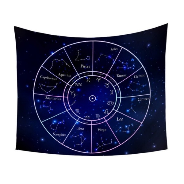 Twelve Constellations - Printed Tapestry