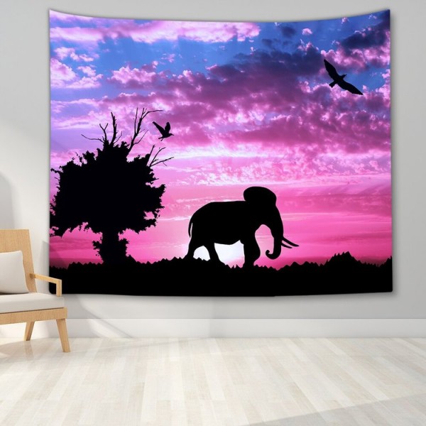 Night Nature Landscap - Printed Tapestry