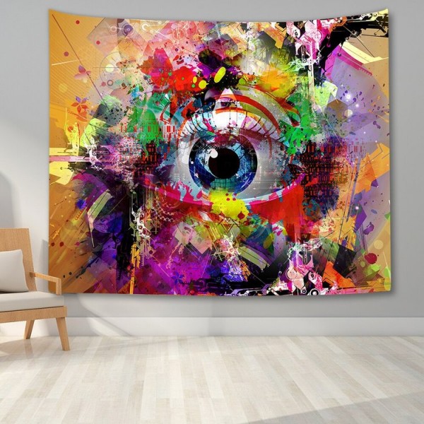 Colorful Human Eye - Printed Tapestry