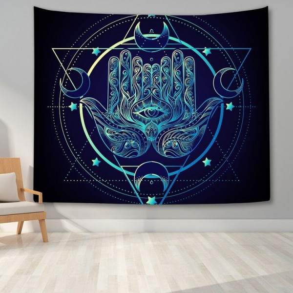 Hamsa Divination Hand - Printed Tapestry