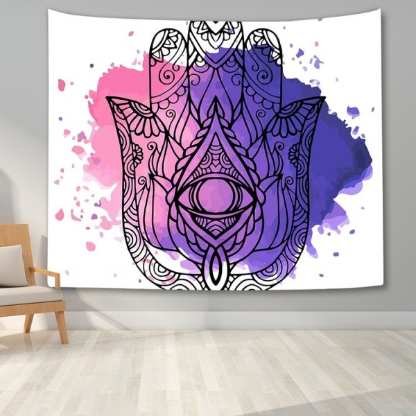 Hamsa Divination Hand - Printed Tapestry