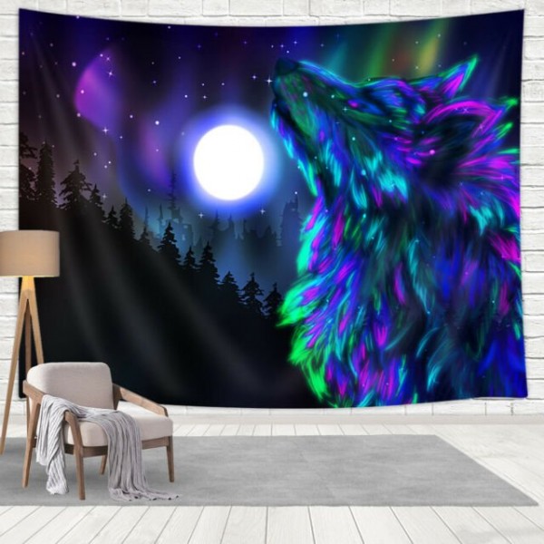 Wolf - Printed Tapestry
