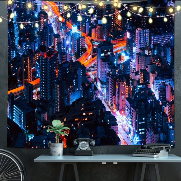 City - Printed Tapestry