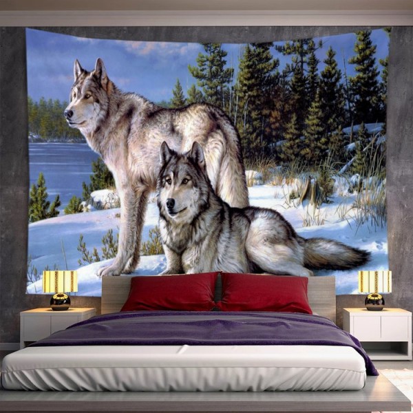 Wolf - Printed Tapestry