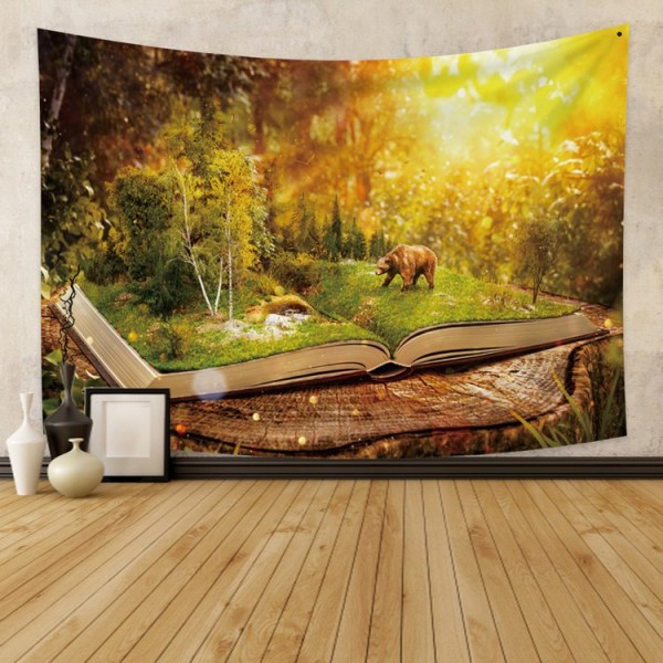 Book Forest - Printed Tapestry