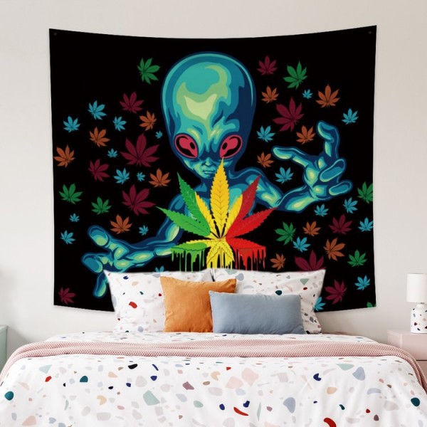 Weed Alien - Printed Tapestry