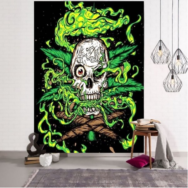 Zombie witch - Printed Tapestry