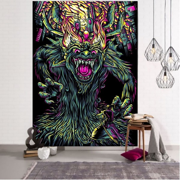 Zombie witch - Printed Tapestry
