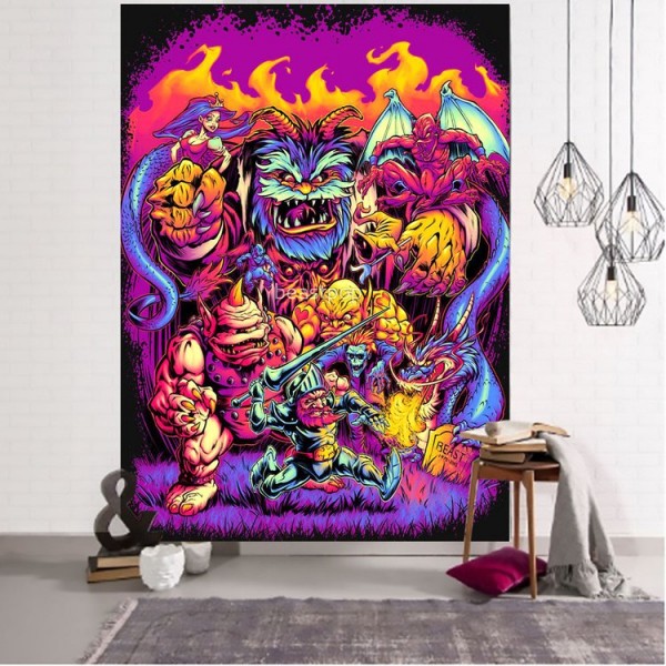 Zombie witch - Printed Tapestry