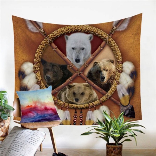Bear - Printed Tapestry