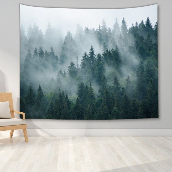 Misty Forest - Printed Tapestry
