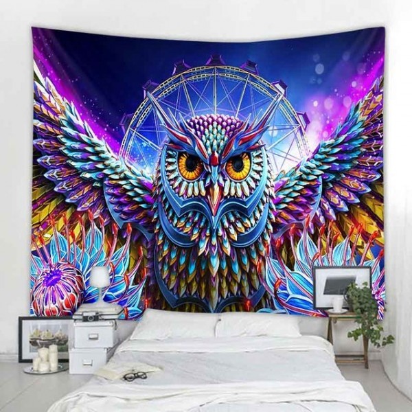 Owl - Printed Tapestry