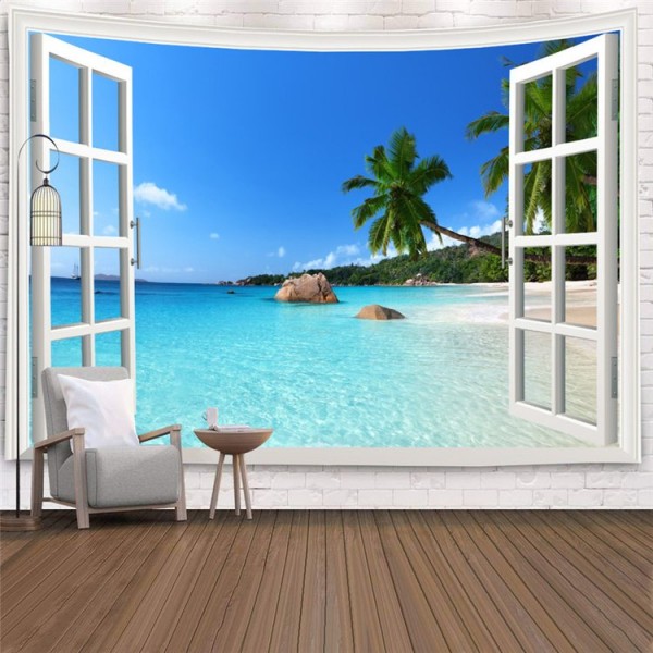 Window Scenery - Printed Tapestry