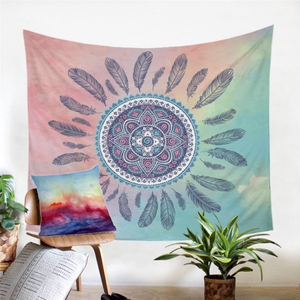 Dreamcatcher Feathers - Printed Tapestry