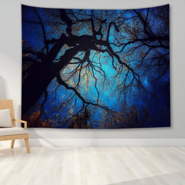 Night Nature Landscap - Printed Tapestry