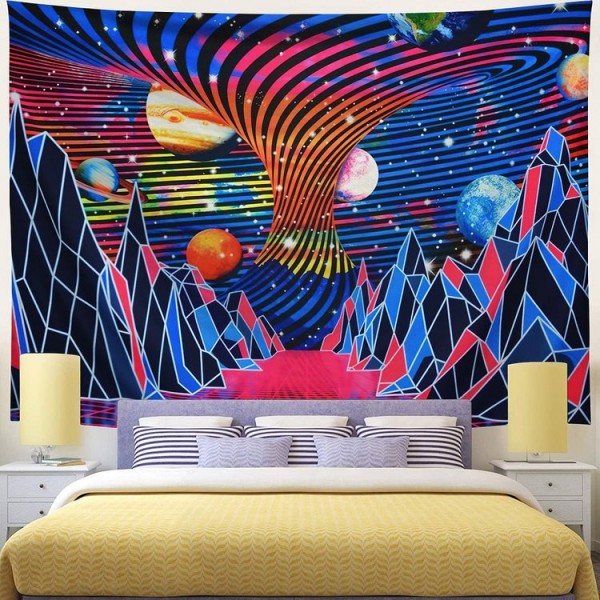 Abstract Cosmic - Printed Tapestry